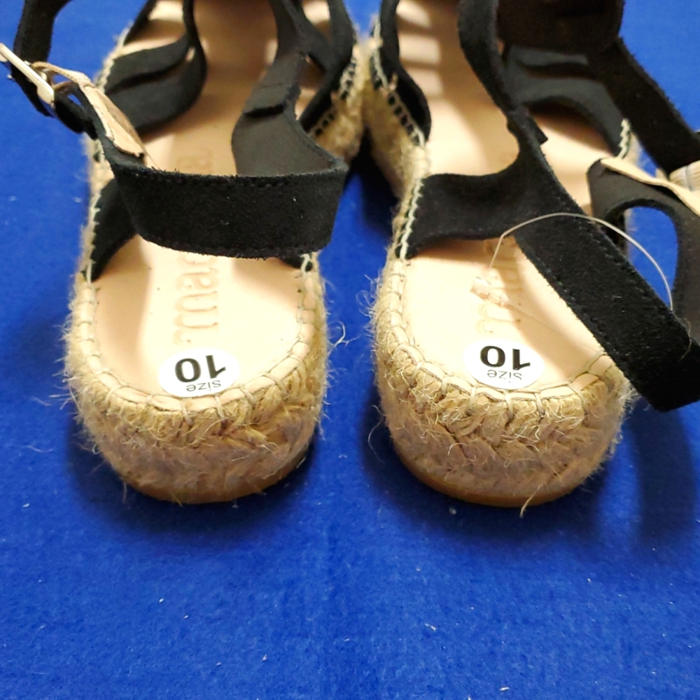 Macarena Black Flatform Gladiator Espadrilles Sandal, Size Various - Picture 7 of 10